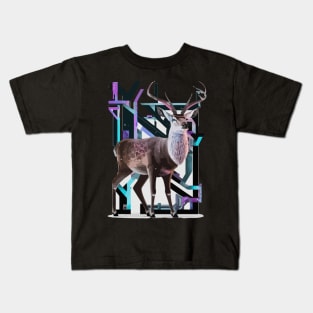 Deer Geometric russian Kids T-Shirt